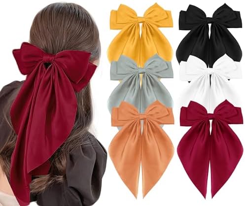 Amazon.com : 6 Pcs Large Silky Satin Oversized Ribbon